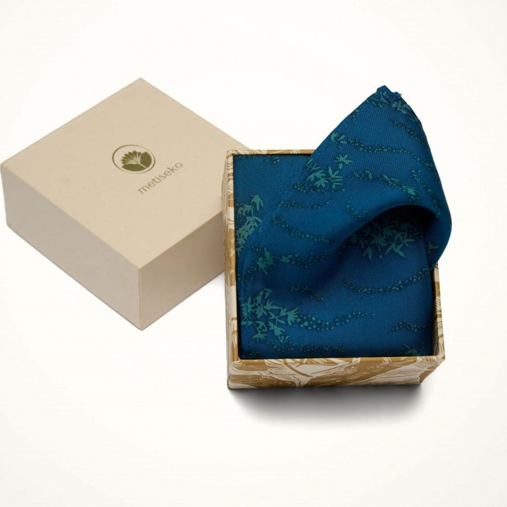 Khăn lụa vuông pocket square -FOREST CANOPY - 45*45CM